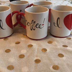 Food network coffee cups I ❤️ Coffee new